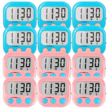 Imagem de Display magnético digital grande Timer AOUCE, pacote com 12