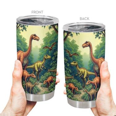 Imagem de Caneca de viagem Oasisdream Tumbler 600ml de aço inoxidável com tampa