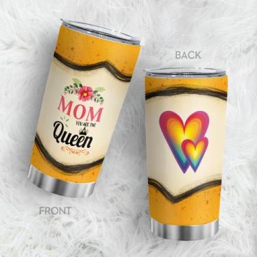 Imagem de Caneca de viagem Oasisdream Tumbler de aço inoxidável 600mL com tampa