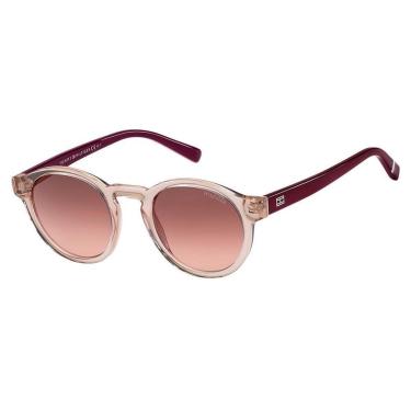 Imagem de Óculos de Sol Tommy Hilfiger TH 1856/RE/S NXA - Rosa 49-Unissex