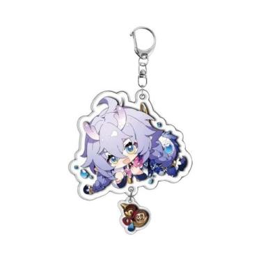 Imagem de Pingente De Chaveiro Cosplay Silver Wolf Jing Yuan Asta Yanqing - Embl