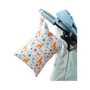Imagem de Bolsa De Fraldas Impermeável 26x36cm, Bolsa Portátil Para Armazenament