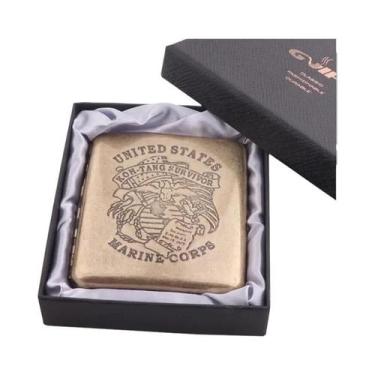 Imagem de Estojo De Metal Vintage Para Cigarros - Capacidade Para 20 Unidades De