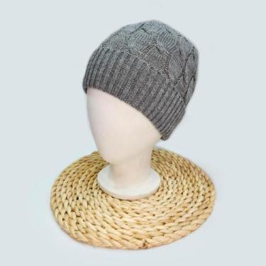 Imagem de Touca De Lã Trançado Feminino Para Inverno Confortável Quente Básico  