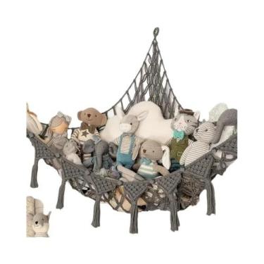 Imagem de Rede De Armazenamento Para Brinquedos De Pelúcia, Organizador De Bonec