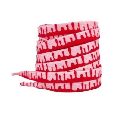 Imagem de Cadarço Arco-Íris Para Tênis 120/140/160cm, Cadarços Planos Cor Creme 