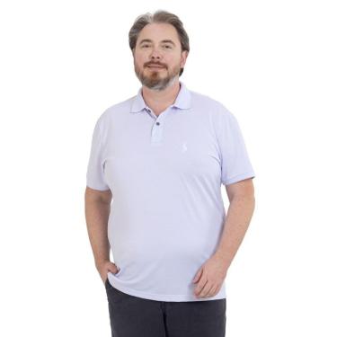 Imagem de Camisa Polo Plus Masculina Piquet Conforto