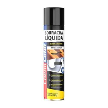 Imagem de BORRACHA LIQUIDA SPRAY PRETO 400ml 240g CHEMICOLOR