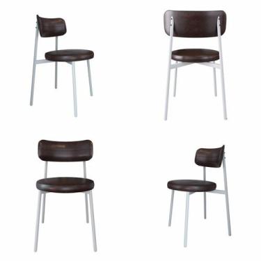 Imagem de Cadeira Kyta Fixa com 4 Pés 50 X 44,7 X 83,8 Cm com 4 Unidades - Metal