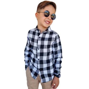 Imagem de Camisa de Menino Xadrez Flanelada Festa Junina Infantil - Ewg Moda Inf