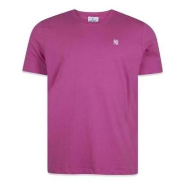 Imagem de Camiseta New Era New York Yankees Mini Logo Bordado Marrom-Masculino