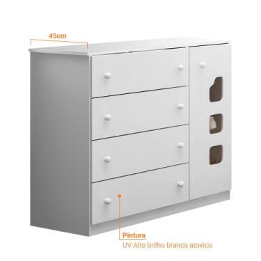 Imagem de Cômoda Lívia - 100 Mdf - Phoenix Baby