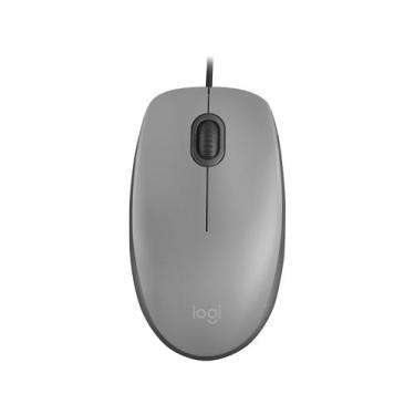 Imagem de Mouse Logitech M110 Silent - USB - 1000dpi - Cinza - 910-005494