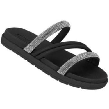 Imagem de Chinelo Papete Infantil Molekinha 2352.107 Meninas, Preto, 31