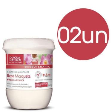 Imagem de Creme de Massagem Rosa Mosqueta + Argila Branca 650g Dagua Natural 02 