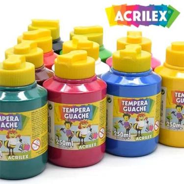 Imagem de Tempera guache acrilex 250ml - Acrillex, Branco