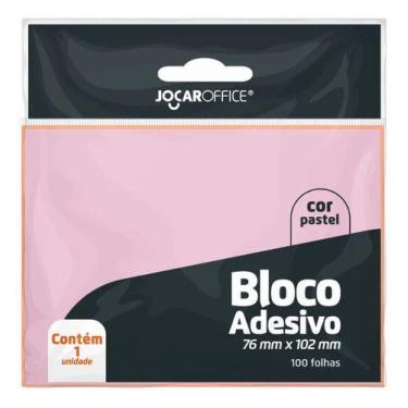 Imagem de Bloco Adesivo Jocar Office Pastel 76x102mm 100 Folhas