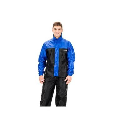 Imagem de Capa chuva pantaneiro nylon luxo c/gola forrada ventilada costas (p) p