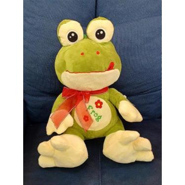 Imagem de Sapo de Pelúcia com Laço - 30 cm - no-brand