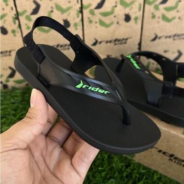 Imagem de Chinelo Rider com elástico infantil masculino Preto/Preto Ref,: 11645,