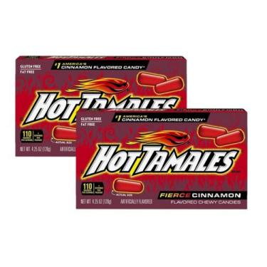 Imagem de Bala Canela Hot Tamales Fierce Cinnamon EUA 120g - C/ 2Unid