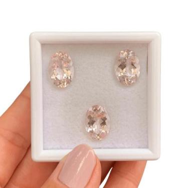 Imagem de Morganita Peachy Oval SET 16,46ct - ENE2ESE