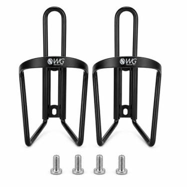 Imagem de Kit 2 Suporte caramanhola alumínio garrafa bike bicicleta WG Cor:Preto