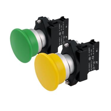 Imagem de Botão de Emergência 3sb6130-1bc30-1ba0 Tipo Cogumelo 1NA Amarelo Siemens 22MM 40MM