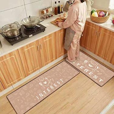 Imagem de Tapete de cozinha acolchoado, confortável, antifadiga, antiderrapante, tapetes e tapetes impermeáveis, para cozinha, pia, escritório, 40 x 180 cm