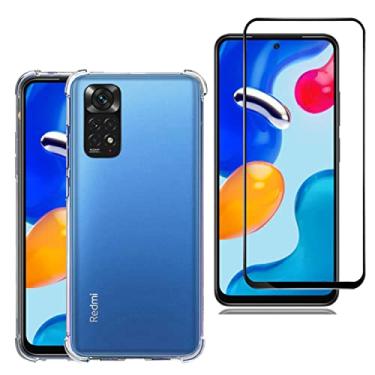 Imagem de Kit Capa Anti Impacto e Película De Vidro 3D 9D Para Redmi Note 11 e Note 11S