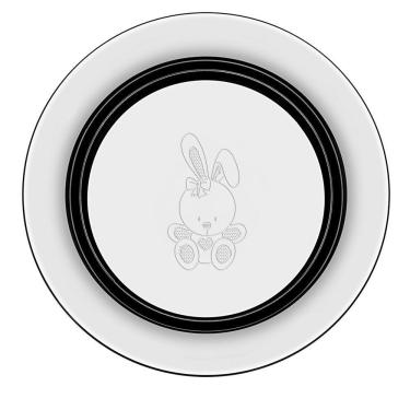 Imagem de Prato Infantil Tramontina Le Petit Em Aço Inox 23Cm