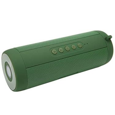 Imagem de Alto-falante Bluetooth portátil, alto-falante sem fio portátil à prova d'água com lanterna, som estéreo cristalino, graves ricos, alcance sem fio de 10 m para casa, ao ar livre e viagens (verde)
