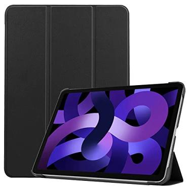 Imagem de Kepuch Custer Capas para iPad Air 11 2025 2024 / iPad Air 5 10.9 2022 / iPad Air 4 10.9 2020 / iPad Pro 11 2018,Couro-PU Bolsas Estojos - Preto