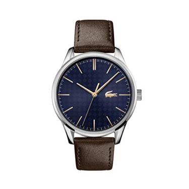 Imagem de Lacoste Relógio masculino de quartzo Vienna – Caixa de aço inoxidável – Relógio moderno premium, Bronze azul de Viena, 20, Clássico