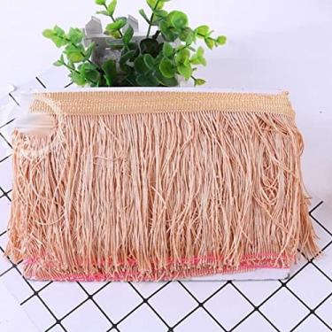 Imagem de peça 15 cm de largura de poliéster borla densa franja aparar rendas saia de dança de palco latino roupas acessórios diy, 1