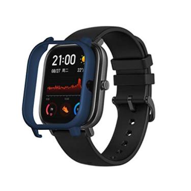 Imagem de Case Bumper Nsmart compatível com Huami Amazfit GTS - Nandos-Store (GTS, Azul Petróleo TPU)