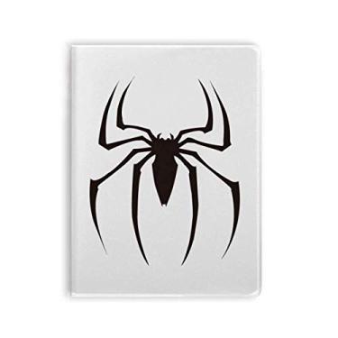 Imagem de Caderno com ilustração de aranha preta com estampa de aranha e capa macia Diário