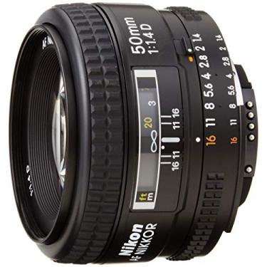 Imagem de Nikon Lente AF FX NIKKOR 50 mm F/1.4D DSLR com foco automático para câmeras Nikon DSLR