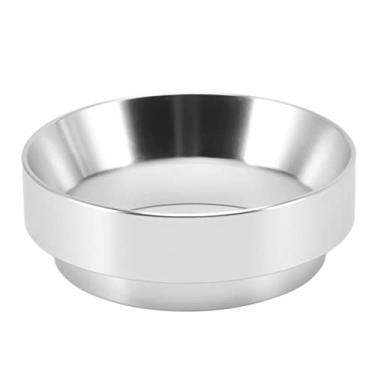 Imagem de Pó antivoo de liga de alumínio para uso no escritório 53 mm dosagem de café, funil dosador de café para uso no escritório (prata)