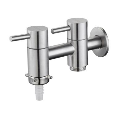 Imagem de Torneira Inox Tanque Com Saída Máq. De Lavar Link Doan Nox12