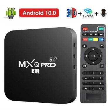 Imagem de AliExpress Coleção Nova Smart TV Box MXQ-PRO 4K HD Android 10.0 Smart TV Box 2.4/5G Dual-WIFI 3D