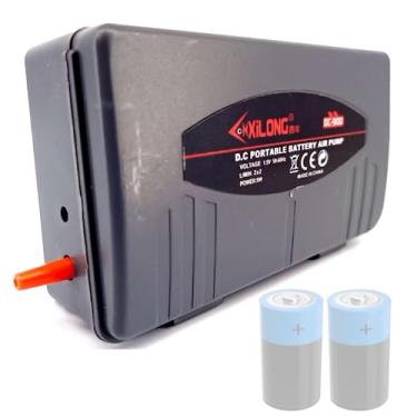 Imagem de Compressor De Ar Para Aquário e Pesca - Funciona Com Pilhas