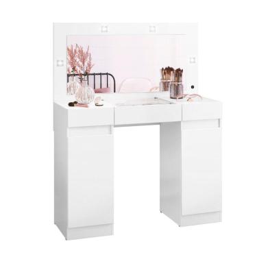 Imagem de Penteadeira 3 Gavetas 2 Portas Espelho, LED Studio Albatroz