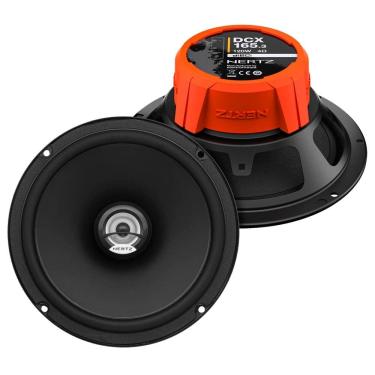 Imagem de Kit Alto Falante Hertz DCX 165.3 Coaxial 6" Polegadas 120W RMS