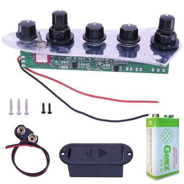 Imagem de Circuito Preamp Ativo Para Baixo Jazz Bass Modelo Sire Completo