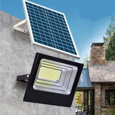 Imagem de HYZHANHONG 500W Holofote Solar Ao Ar Livre IP66 À Prova D 'Água com Controle Remoto, Holofote LED, Luzes de Painel Solar para Jardins, Ruas, Garagens, Piscinas, 2pc