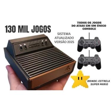 Imagem de Mini Console Retro Atari Gamer Super 3D Games com 130 mil jogos e 2 Controles [video game] [video game]