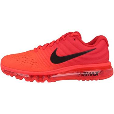 Imagem de Nike Mens Air Max 2017 Low Top Lace Up Running, Bright Crimson/Black, Size 13.0