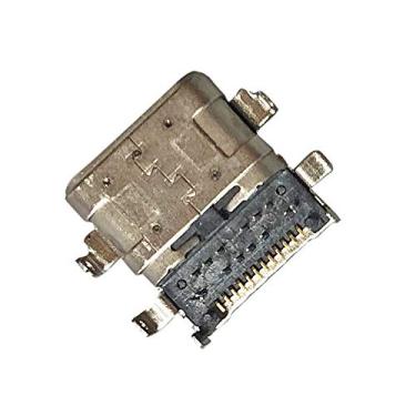 Imagem de HSSDTECH Tipo-C porta de carregamento USB conector de alimentação DC para Lenovo ThinkPad L380 Yoga Laptop/L390 E480 E485 E580 R480 E490 E490S R490 E495 E590 E595 E585/E14 (GEN 1 20RRR A 20RB), E15