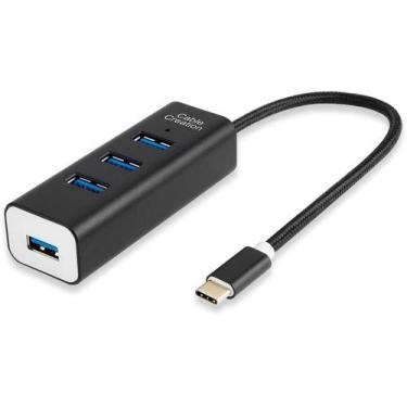 Imagem de Adaptador Hub USB-C para USB 3.0 4 Portas 15 CM Multiportas - Bolaazul
